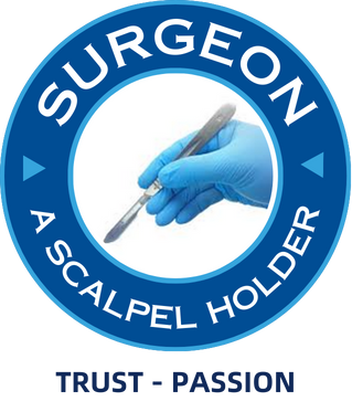 Surgeon A Scalpel Holder-Surgeon and Scalpel are symbolic to each other and inseparable